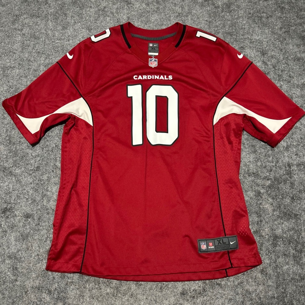Nike NFL Arizona Cardinals DeAndre Hopkins 10 Jersey Red Mens Size XL Baggy